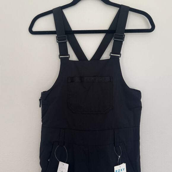 Roxy Non Stop Bib Snow Pants in Black - Picture 3 of 10